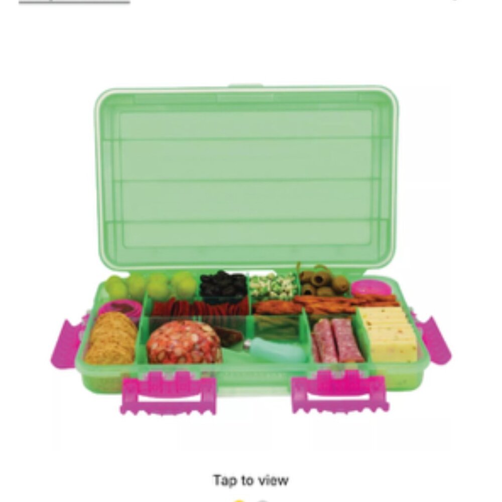 Subsafe Charcuterie Seafoam Green and Hot Pink Food Storage Set